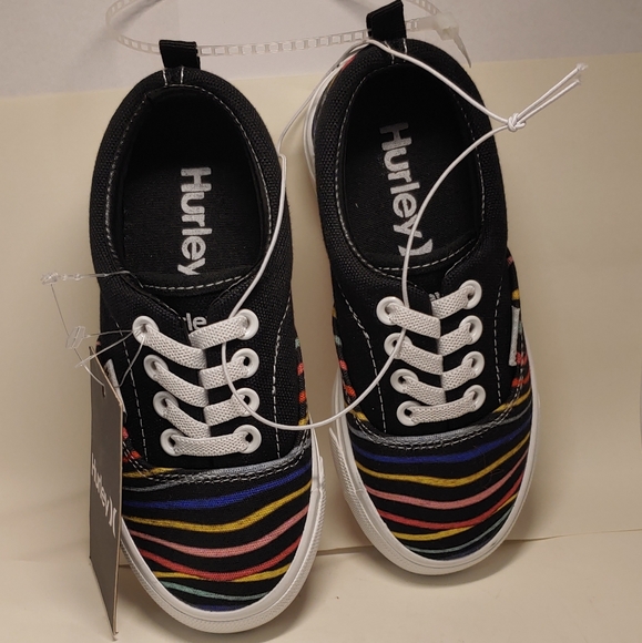 Hurley Youth Marley-T Lace-Up Sneakers Brand New (Sz 10) Black Skater Style - Picture 7 of 10